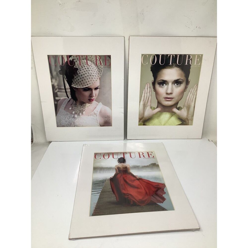 LOT OF 3 STUDIO DECOR 11X14 ART COUTURE 1950's 1960's PRINTS EACH SEALED